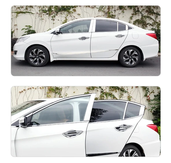 Araç İçi Dışı Geçmeli Koruyucu U Tipi Nikelaj Çıta Gri Açık 5mt - 7