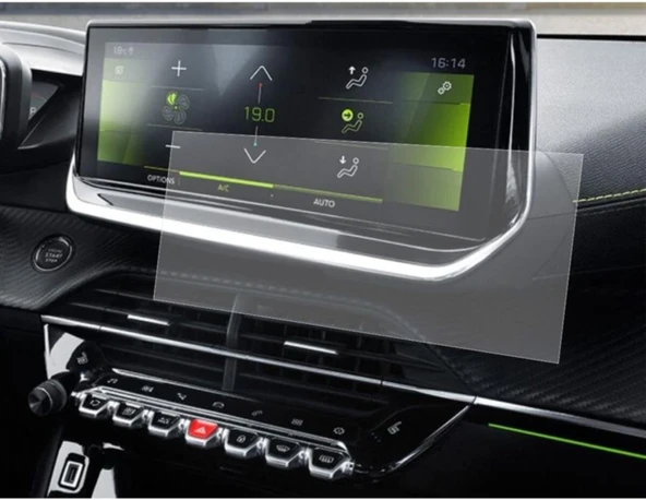 Peugeot 2008 2019-2020 ile Uyumlu Navigasyon Temperli Ekran Koruyucu