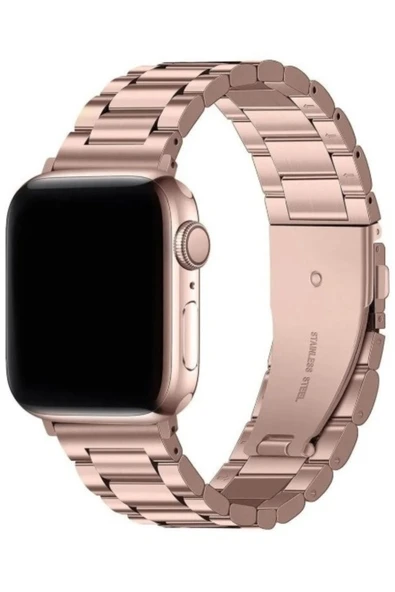 Apple Watch 7 8 9 10 Ultra 2 44 45 46 49mm Uyumlu Çelik Kordon - Resim 12