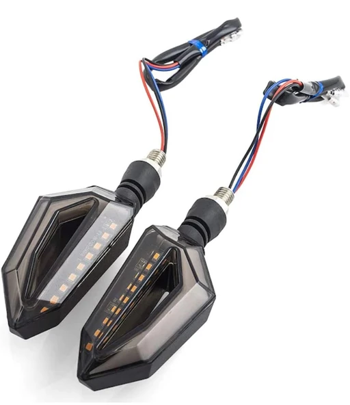 Motosiklet Led Kayar Sinyal Led Lambası 12V Su Geçirmez ZXD-05 ürün görseli
