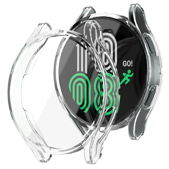 Samsung Galaxy Watch 5 44mm Silikon Kapak Kılıf Ekran Koruyucu - Resim 2