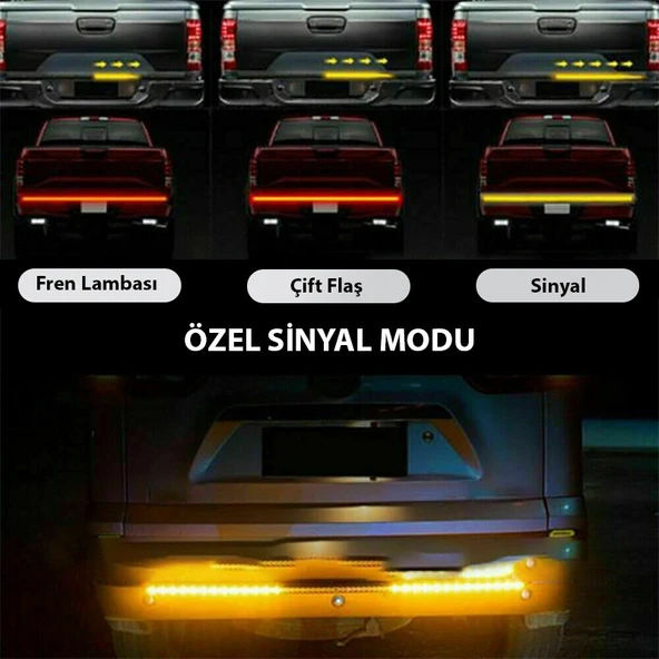 Pick Up Off Road 4x4 Ok Yönlü Bagaj Kapağı Altı Sinyal Ledi 150cm - 4