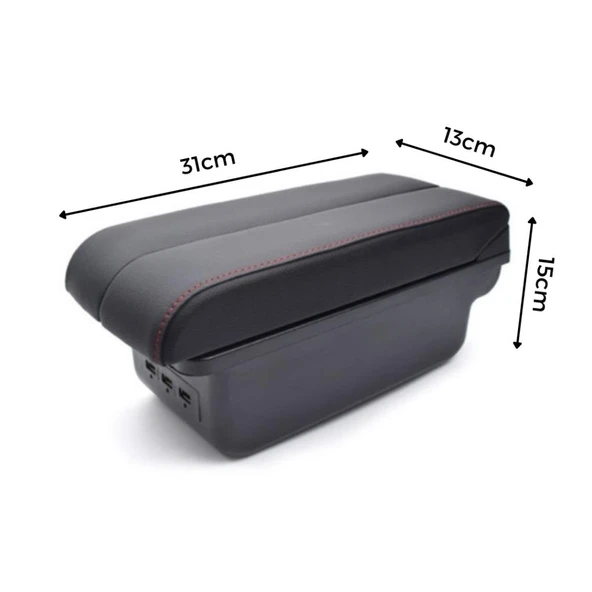 Renault Captur ile Uyumlu 2017-2022 Delmesiz Vidasız Kol Dayama Kolçak - 4