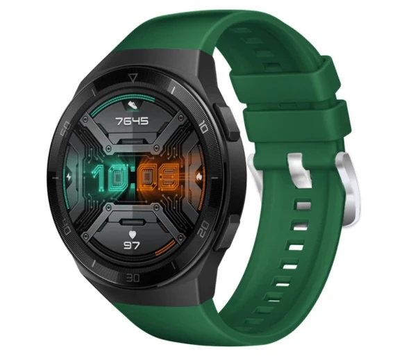 Huawei Watch Gt2e Tam Uyumlu Pim Tasarım Silikon Kordon Kayış - Resim 3