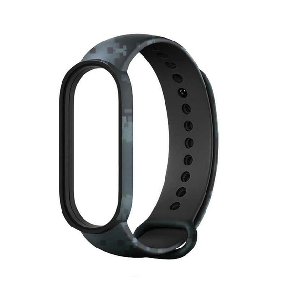 Xiaomi Mi Band 5 Mi Band 6 Mi Band 7 Uyumlu Kordon Kamuflaj Desen - Resim 7