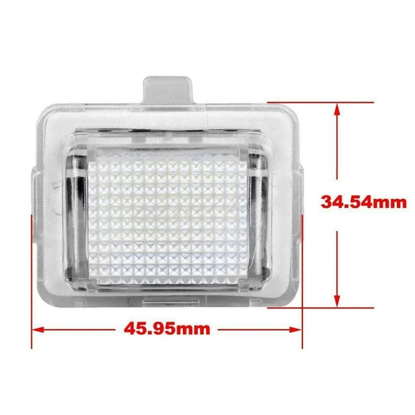 Mercedes C W204 E W212 S W221 CL ile Uyumlu Plaka Ledi Aydınlatma Lambası - 2