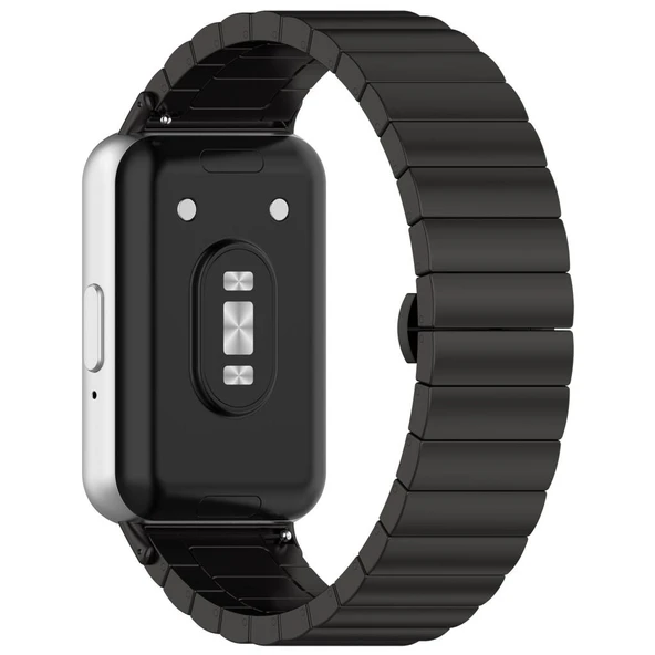 Samsung Galaxy Fit 3 R390 Uyumlu Metal Baklalı Çelik Kordon Kayış - 10