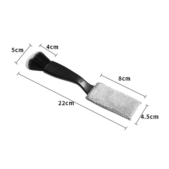 Araç Oto İç Havalandırma Detaylı Temizlik Fırçası Dm-316 Siyah - 2