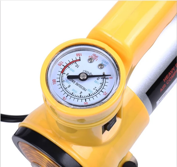 Araba Oto Araç Lastik Şişirme Pompası Metal Gövde Kompresör - 6