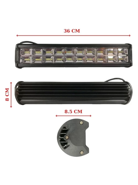 240w 80 Led Quattro Off Road Gündüz Sis Farı Lambası 36cm 12V - 3