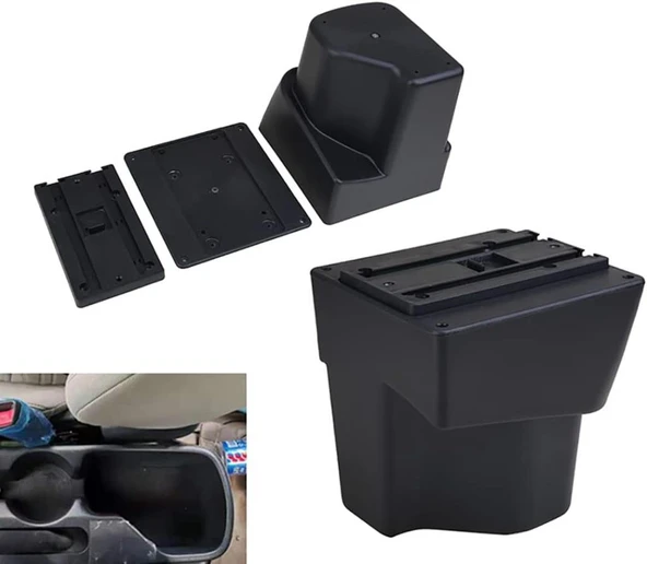 Kia Rio ile Uyumlu 2011-2016 Delmesiz Vidasız Kol Dayama Kolçak - 2