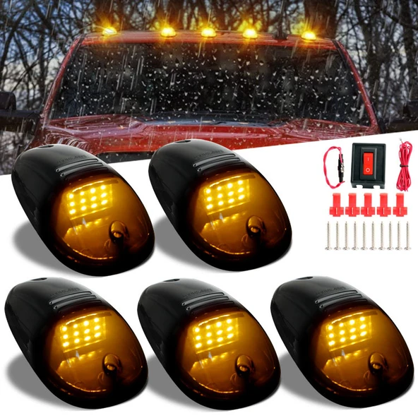 5li Set 16 Ledli Universal Pick Up 4x4 Araç Üstü Park Sis Lambası
