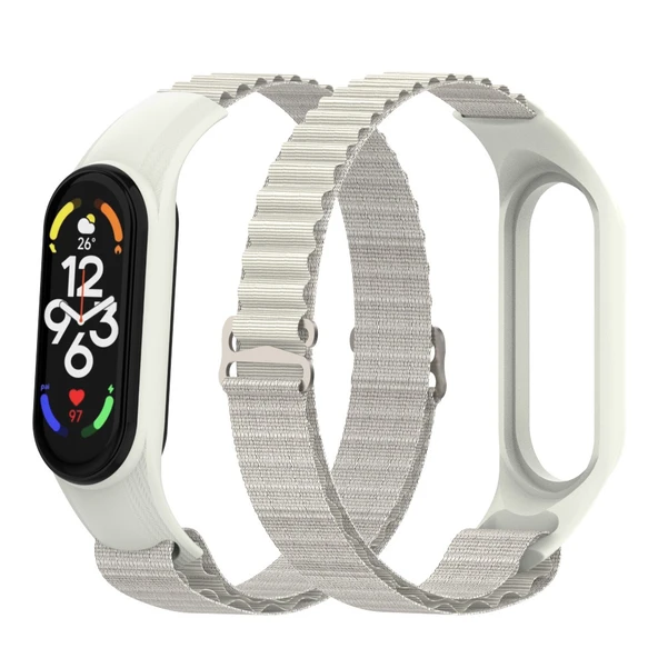 Xiaomi Mi Band 3 4 5 6 7 Uyumlu Alpine Loop Örgü Kordon Kayış - Resim 10