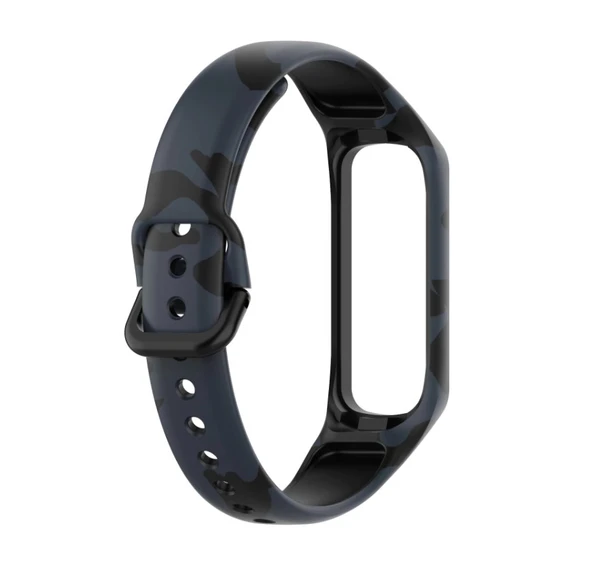 Samsung Galaxy Fit 2 R220 Uyumlu Kamuflaj Desenli Kordon Kayış - Resim 6