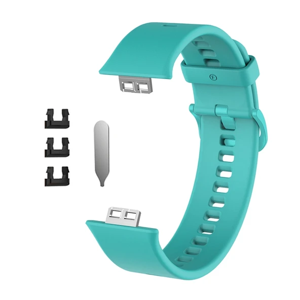 Huawei Watch Fit Uyumlu Silikon Kordon Kayış - Resim 3