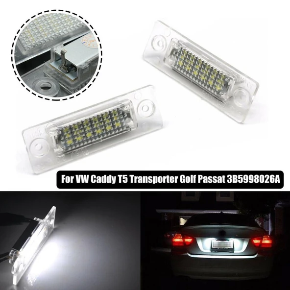 Volkswagen Golf Jetta Passat Caddy ile Uyumlu Plaka Ledi Aydınlatma Lambası - 5