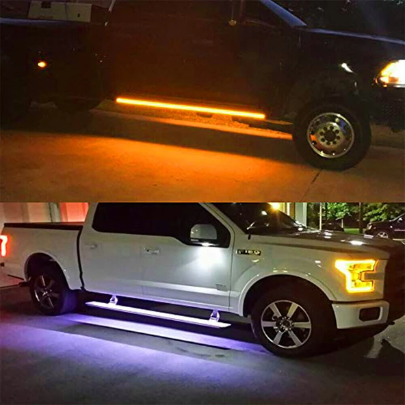 Pick Up Off Road Karavan Suv Yan Basamak Ledi DRL Sinyalli 150cm - 11