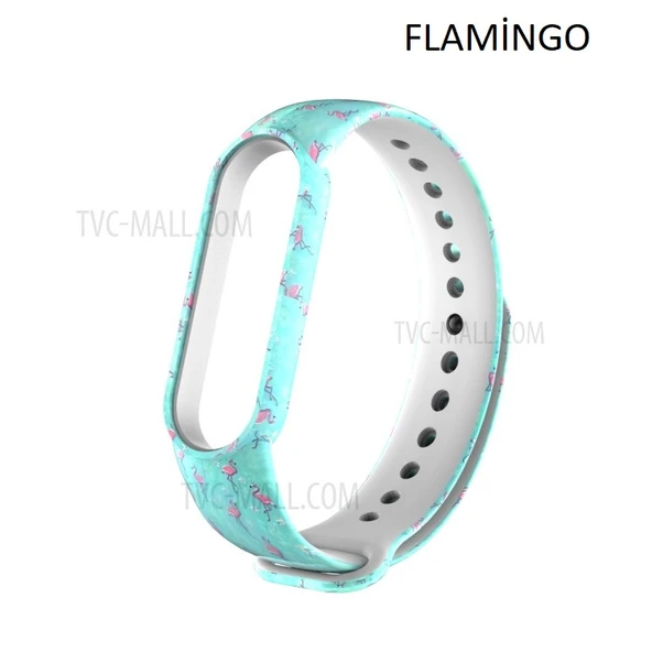 Xiaomi Mi Band 5 Mi Band 6 Mi Band 7 Uyumlu Desenli Silikon Kordon - Resim 5