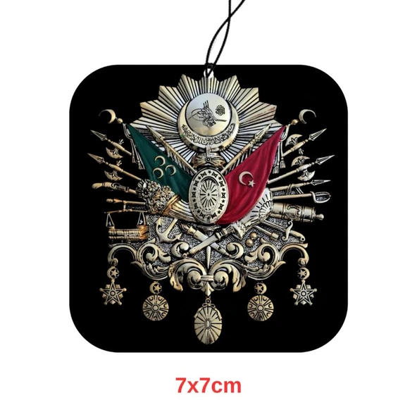 Techmaster Araç Asma Koku Osmanlı Devlet Arması Tasarım 3 Adet - 3