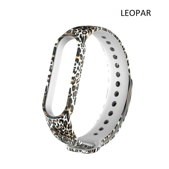 Xiaomi Mi Band 5 Mi Band 6 Mi Band 7 Uyumlu Desenli Silikon Kordon - Resim 9