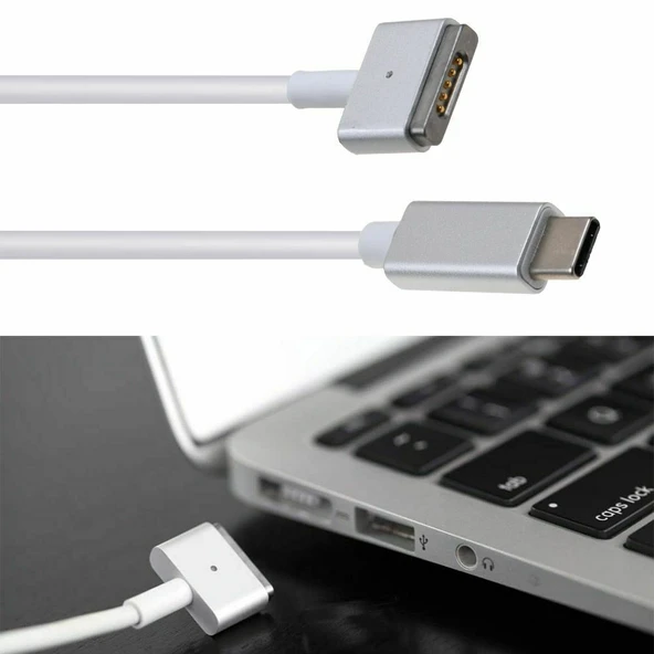 Type-C to Magsafe 2 Macbook Pro Macbook Air Uyumlu Şarj Kablosu - 3