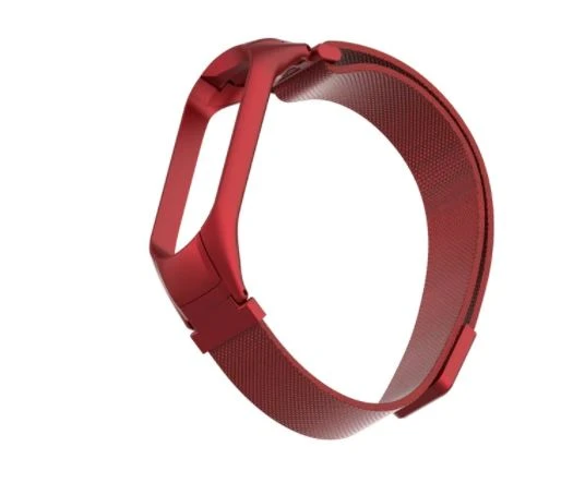 Xiaomi Mi Band 5 Mi Band 6 Uyumlu Metal Hasır Kordon Kayış - Resim 6