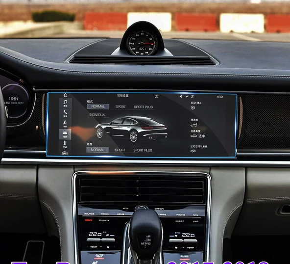 Porsche Panamera 2018-2020 ile Uyumlu Navigasyon Temperli Ekran Koruyucu - 2