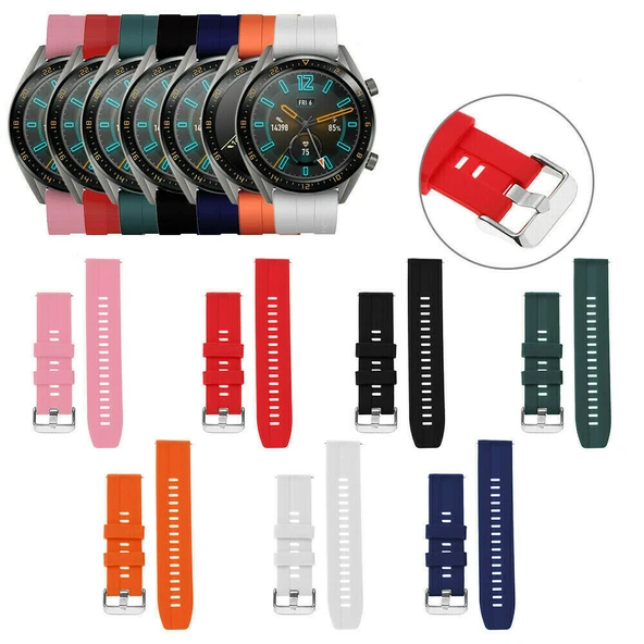 Samsung Galaxy Gear S3 TME Soft Silikon Kordon Kayış 22mm - Resim 2