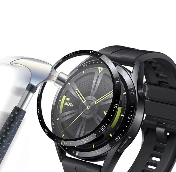 Huawei Watch Gt4 ile Uyumlu 46mm 3D Hd Full Ekran Koruyucu - Resim 3