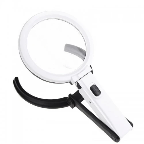 2x5x120mm 10 Ledli Masaüstü Büyüteç - 7