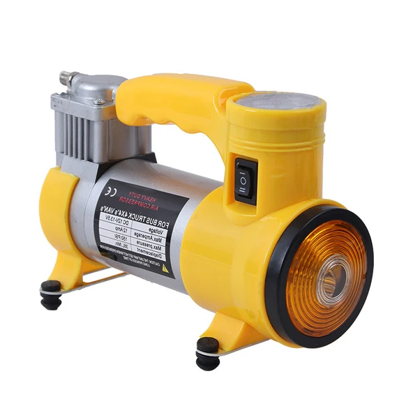 Araba Oto Araç Lastik Şişirme Pompası Metal Gövde Kompresör - 5