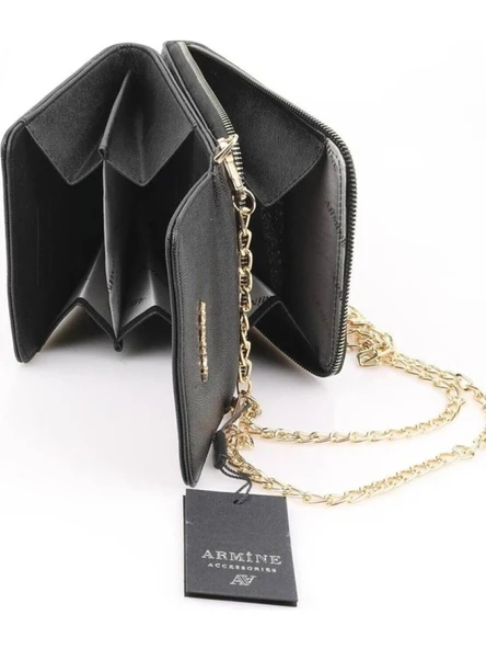 Bayan Askılı Omuz Çanta 266 - Siyah Pia - Resim 2