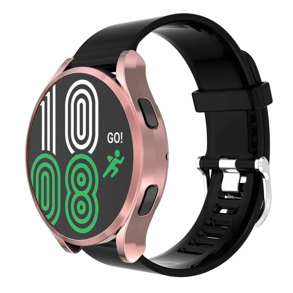 Samsung Galaxy Watch 4 40mm Silikon Kapak Kılıf Ekran Koruyucu - Resim 3