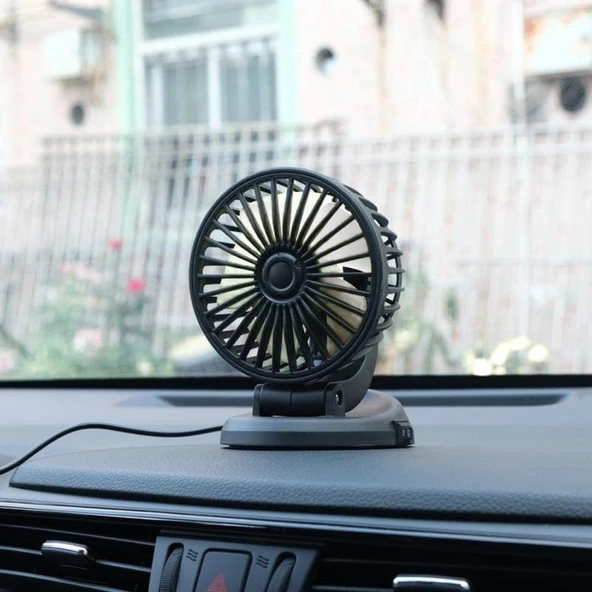 Araç Araba Otomobil Mini Vantilatör Fan Pervane Soğutucu 12V FAN20 - 3