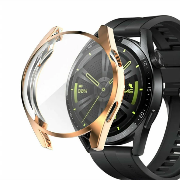 Huawei Watch Gt3 46mm Silikon Kapak Kılıf Ekran Koruyucu - Resim 5