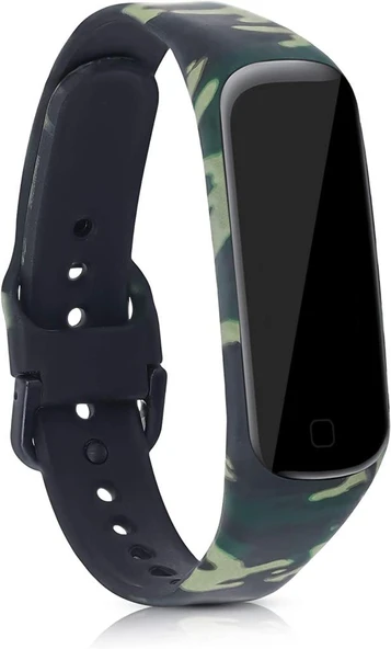 Samsung Galaxy Fit 2 R220 Uyumlu Kamuflaj Desenli Kordon Kayış - Resim 7