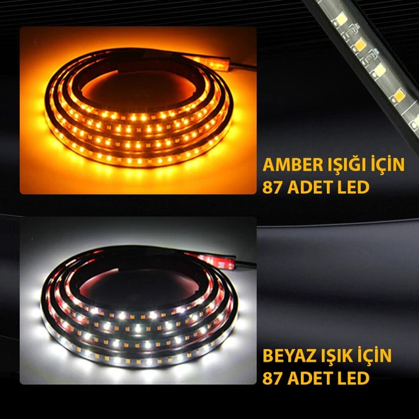 Pick Up Off Road Karavan Suv Yan Basamak Ledi DRL Sinyalli 180cm - 2