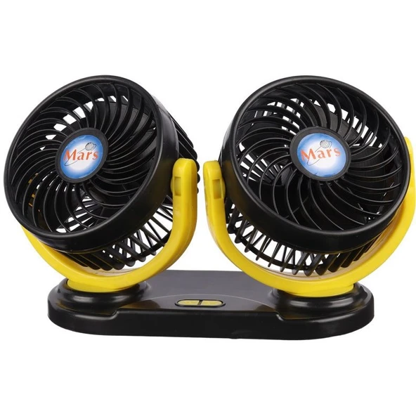 Araç Araba Ev Ofis Masaüstü 2 li Vantilatör Fan Pervane Usb Girişli X916 - 2