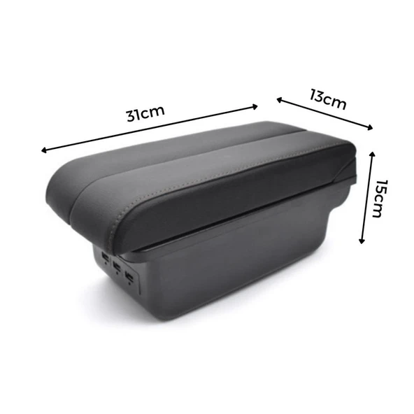 Volkswagen Polo ile Uyumlu 2011-2019 Delmesiz Vidasız Kol Dayama Kolçak - 3