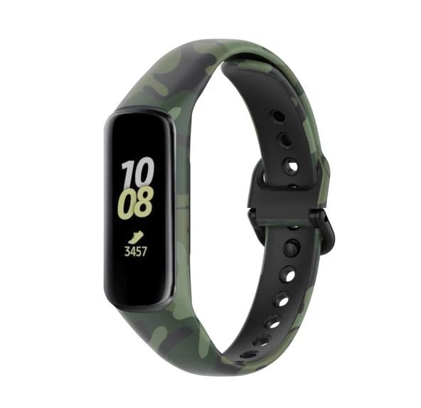 Samsung Galaxy Fit 2 R220 Uyumlu Kamuflaj Desenli Kordon Kayış ürün görseli