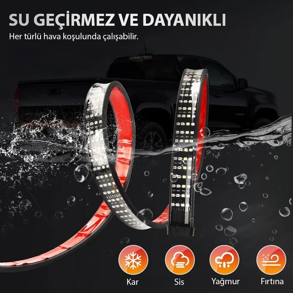Pick Up Off Road 4x4 Bagaj 4 Sıra Kayan LED Sinyalli 5 Modlu 150cm - 4
