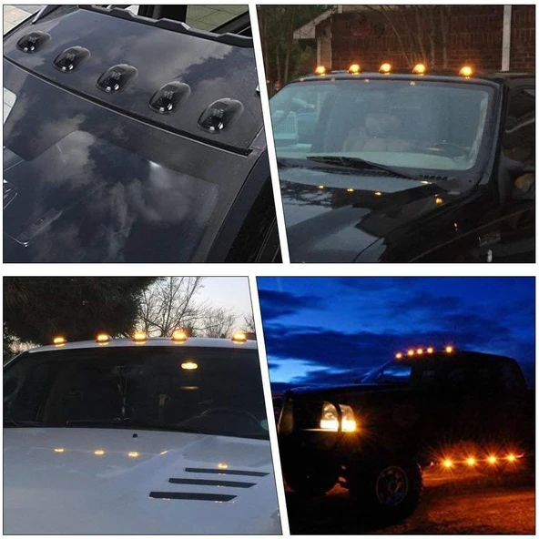 5li Set 16 Ledli Universal Pick Up 4x4 Araç Üstü Park Sis Lambası - 3