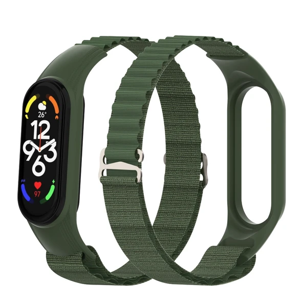 Xiaomi Mi Band 3 4 5 6 7 Uyumlu Alpine Loop Örgü Kordon Kayış - Resim 12