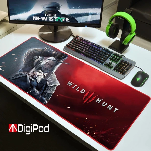 Gaming Mousepad Oyuncu Mousepad 90X40 Xxl Büyük Oyuncu Mousepad Kaymaz Taban 4mm Kalınlık - 4