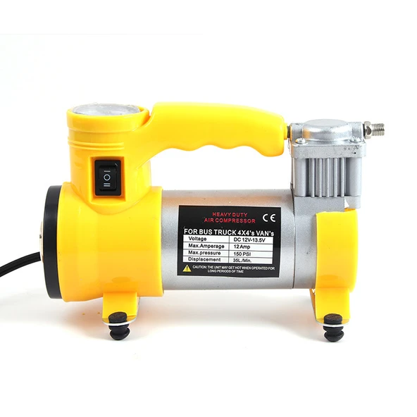 Araba Oto Araç Lastik Şişirme Pompası Metal Gövde Kompresör - 3