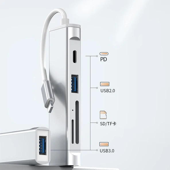 iPhone Lightning ile Uyumlu Usb 3.0 Usb 2.0 Sd Tf Kart Okuyucu Çevirici S503 - 6