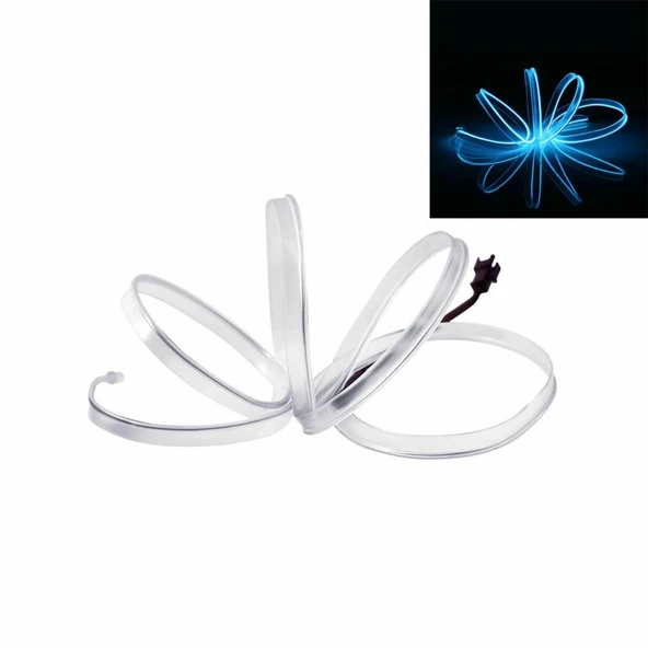 Araç Araba İçi Torpido Şerit Ledi Renkli İp Neon İp Led 2 Metre - 5
