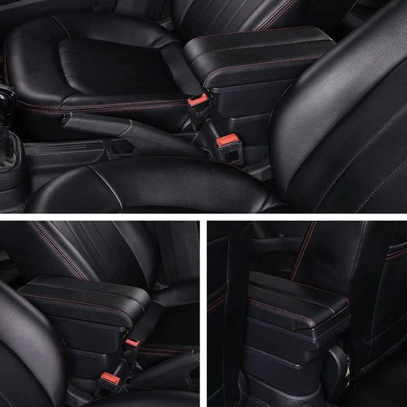 Renault Captur ile Uyumlu 2017-2022 Delmesiz Vidasız Kol Dayama Kolçak - 5