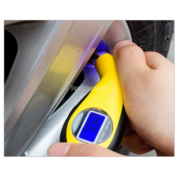 Dijital Lastik Basınç Ölçer Araba Bisiklet Kamyon Oto PSI Ölçer - 4