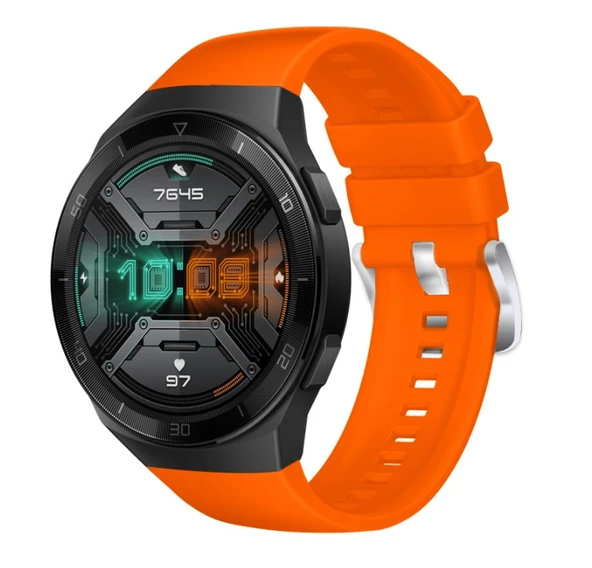 Huawei Watch Gt2e Tam Uyumlu Pim Tasarım Silikon Kordon Kayış - Resim 5